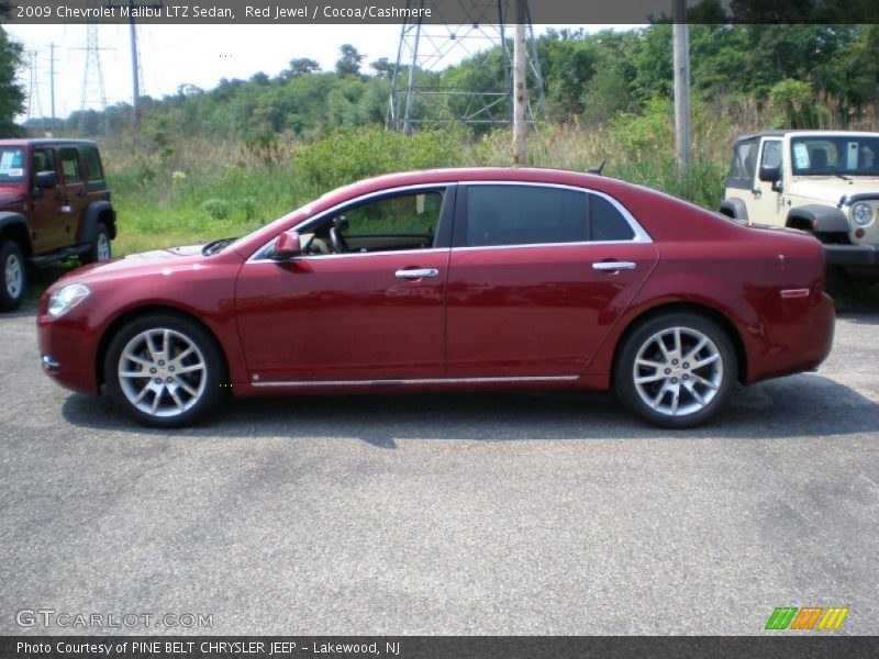 Red Jewel / Cocoa/Cashmere 2009 Chevrolet Malibu LTZ Sedan