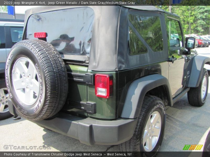 Jeep Green Metallic / Dark Slate Gray/Medium Slate Gray 2009 Jeep Wrangler X 4x4