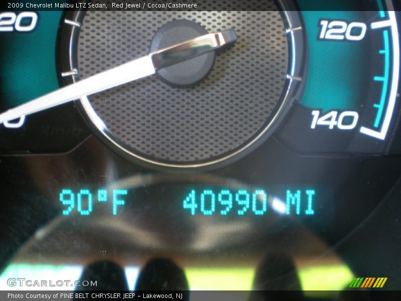 Red Jewel / Cocoa/Cashmere 2009 Chevrolet Malibu LTZ Sedan
