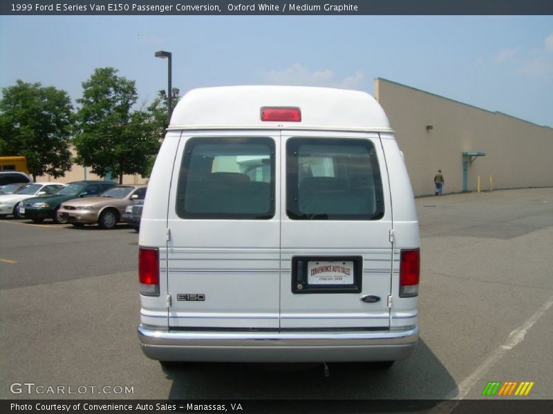 Oxford White / Medium Graphite 1999 Ford E Series Van E150 Passenger Conversion