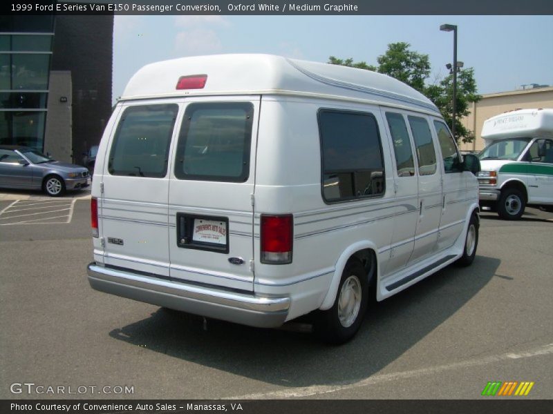 Oxford White / Medium Graphite 1999 Ford E Series Van E150 Passenger Conversion