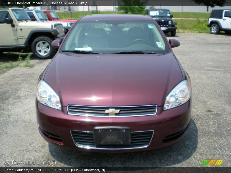 Bordeaux Red / Gray 2007 Chevrolet Impala LS