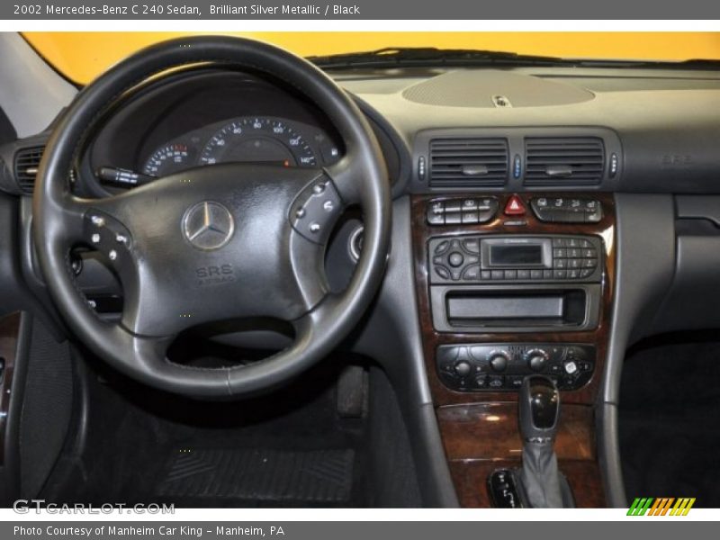 Brilliant Silver Metallic / Black 2002 Mercedes-Benz C 240 Sedan
