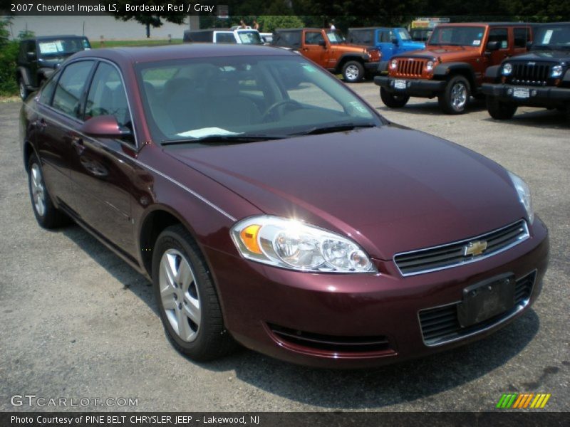 Bordeaux Red / Gray 2007 Chevrolet Impala LS