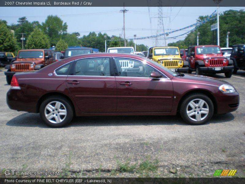 Bordeaux Red / Gray 2007 Chevrolet Impala LS