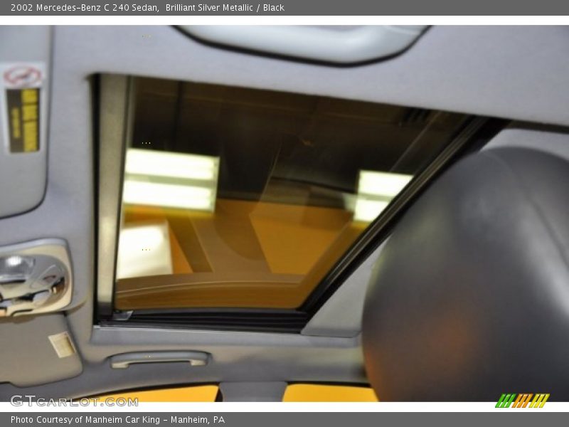 Brilliant Silver Metallic / Black 2002 Mercedes-Benz C 240 Sedan