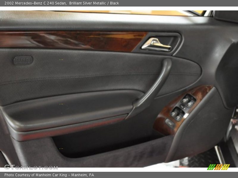 Brilliant Silver Metallic / Black 2002 Mercedes-Benz C 240 Sedan