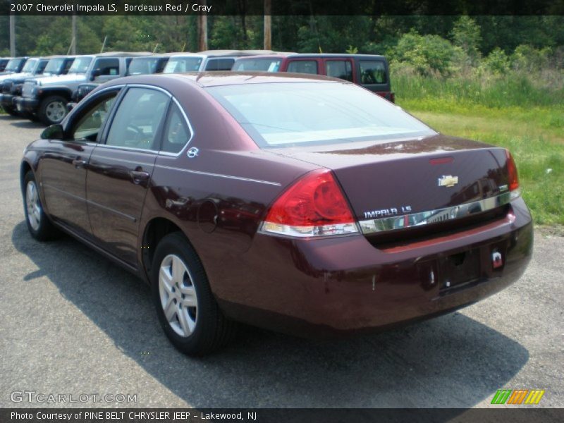 Bordeaux Red / Gray 2007 Chevrolet Impala LS