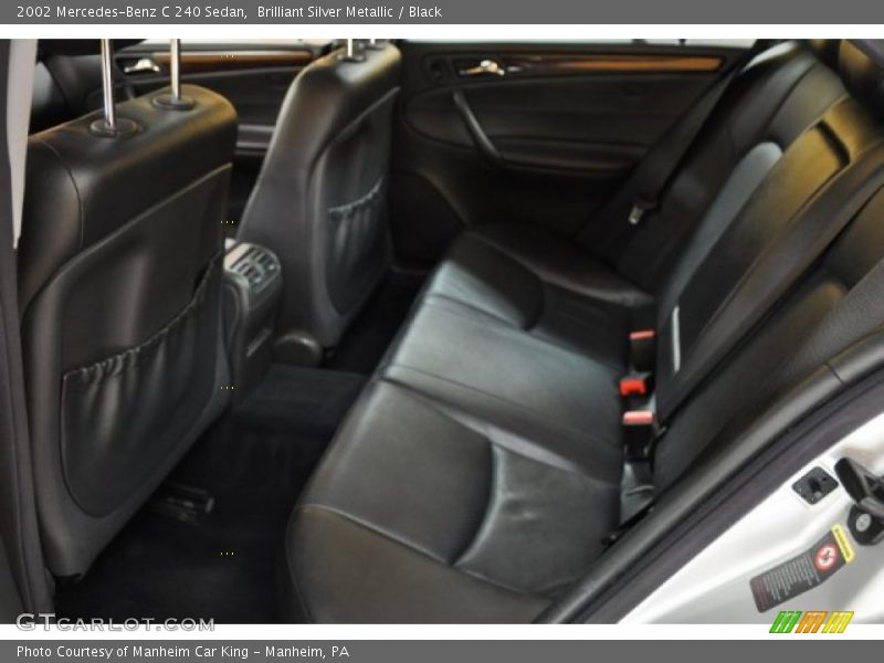 Brilliant Silver Metallic / Black 2002 Mercedes-Benz C 240 Sedan
