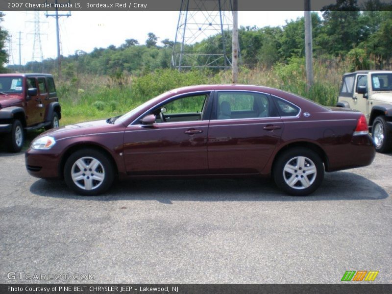 Bordeaux Red / Gray 2007 Chevrolet Impala LS