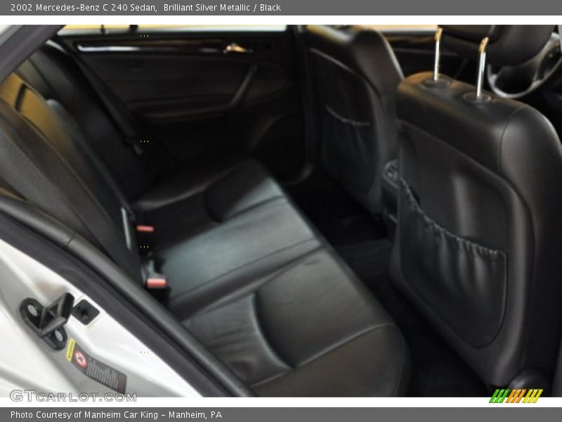 Brilliant Silver Metallic / Black 2002 Mercedes-Benz C 240 Sedan