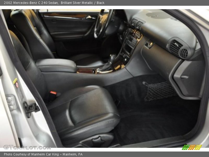 Brilliant Silver Metallic / Black 2002 Mercedes-Benz C 240 Sedan