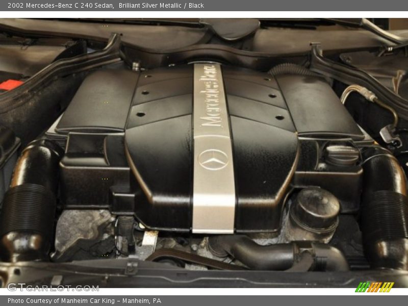 Brilliant Silver Metallic / Black 2002 Mercedes-Benz C 240 Sedan