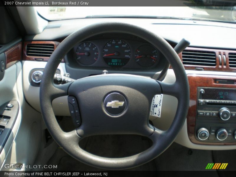 Bordeaux Red / Gray 2007 Chevrolet Impala LS