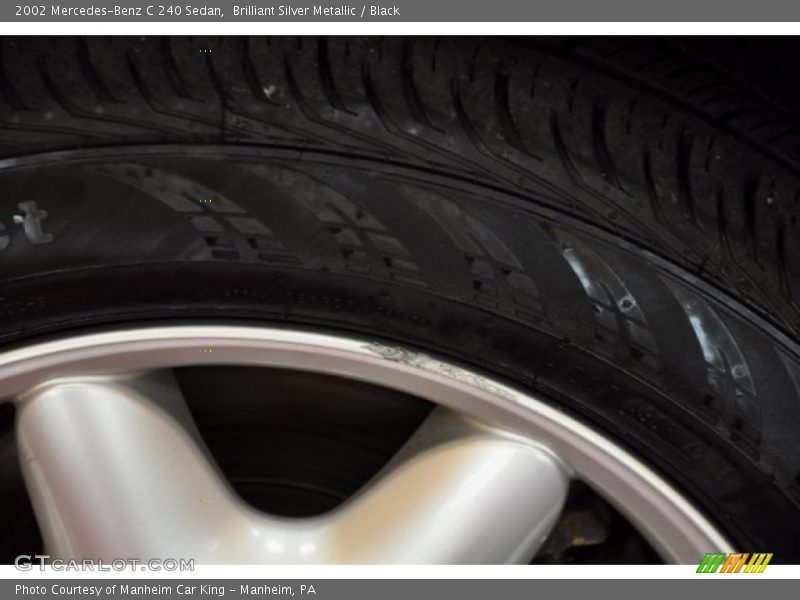 Brilliant Silver Metallic / Black 2002 Mercedes-Benz C 240 Sedan