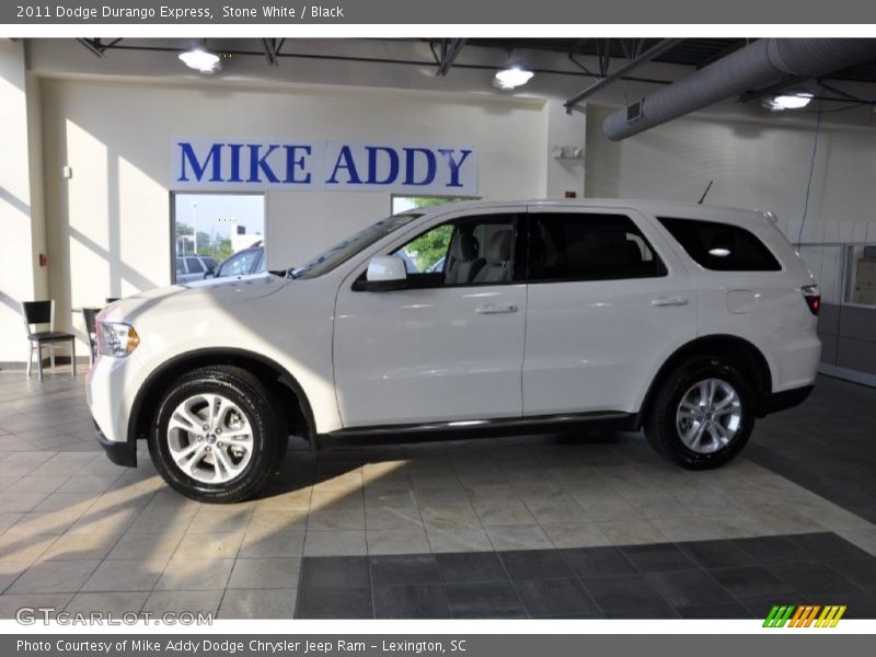 Stone White / Black 2011 Dodge Durango Express