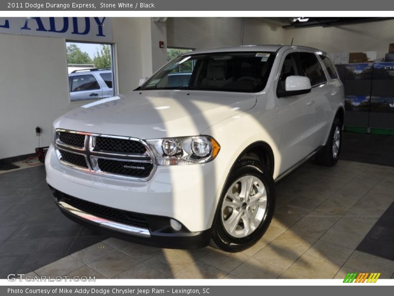 Stone White / Black 2011 Dodge Durango Express