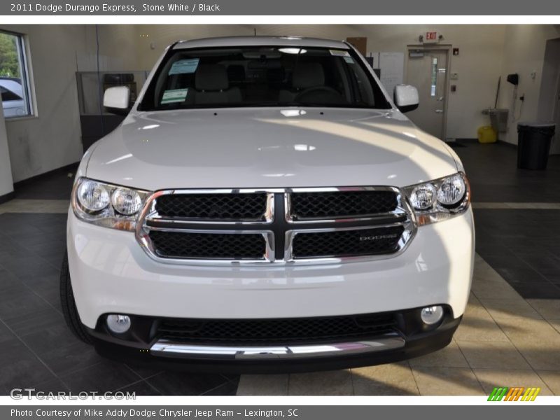 Stone White / Black 2011 Dodge Durango Express