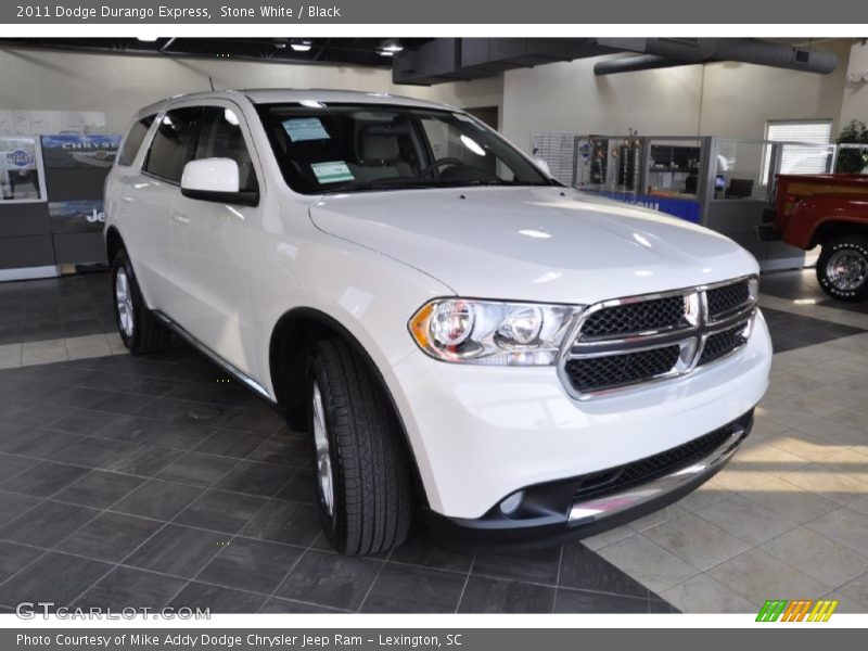 Stone White / Black 2011 Dodge Durango Express