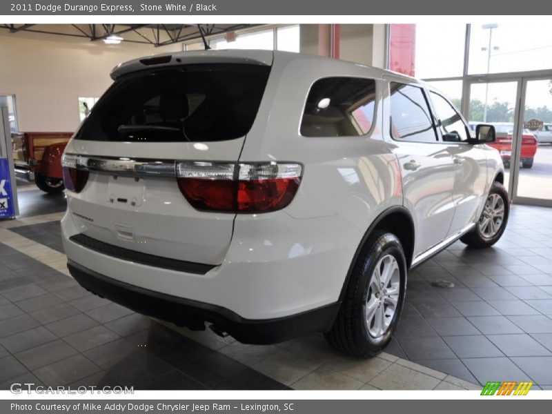 Stone White / Black 2011 Dodge Durango Express