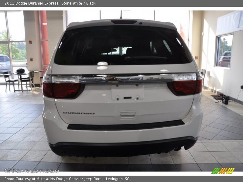 Stone White / Black 2011 Dodge Durango Express