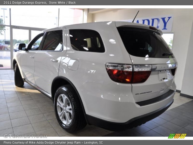 Stone White / Black 2011 Dodge Durango Express