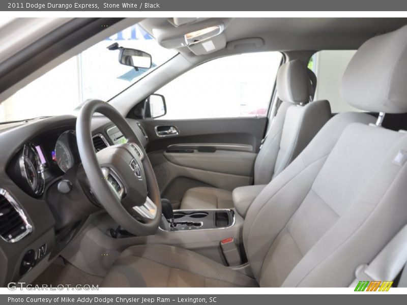 Stone White / Black 2011 Dodge Durango Express