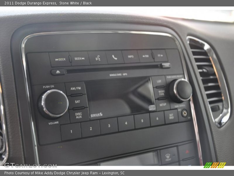 Stone White / Black 2011 Dodge Durango Express