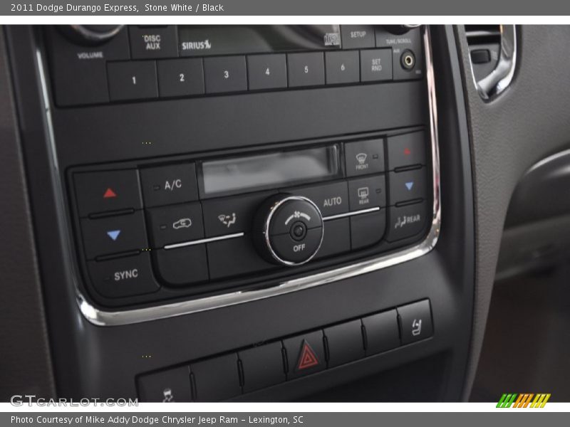 Stone White / Black 2011 Dodge Durango Express