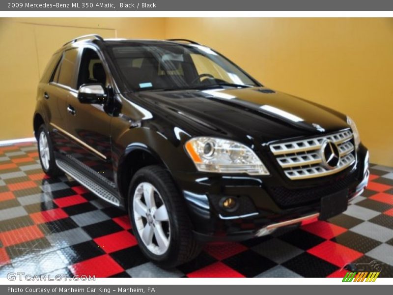 Black / Black 2009 Mercedes-Benz ML 350 4Matic