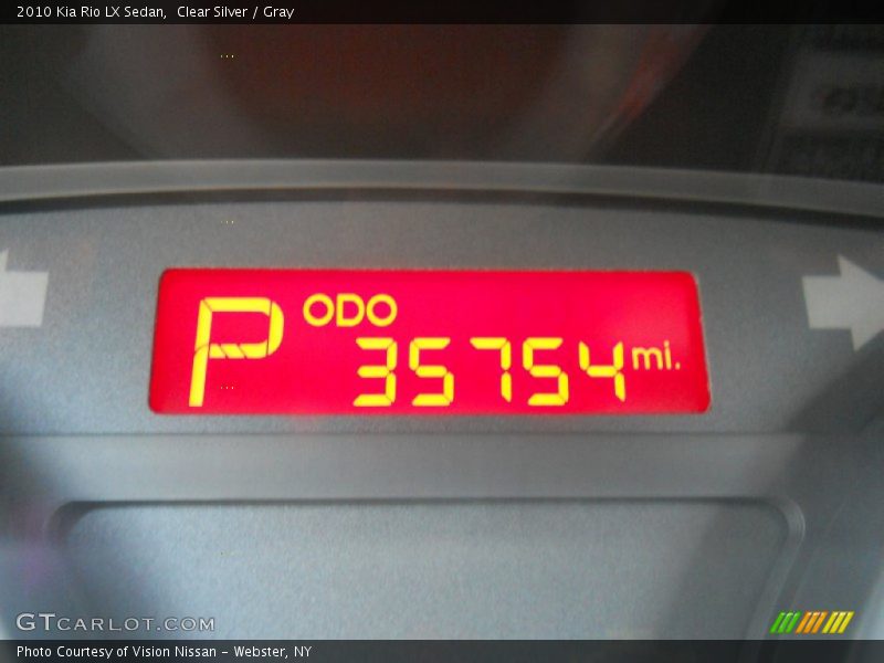 Clear Silver / Gray 2010 Kia Rio LX Sedan