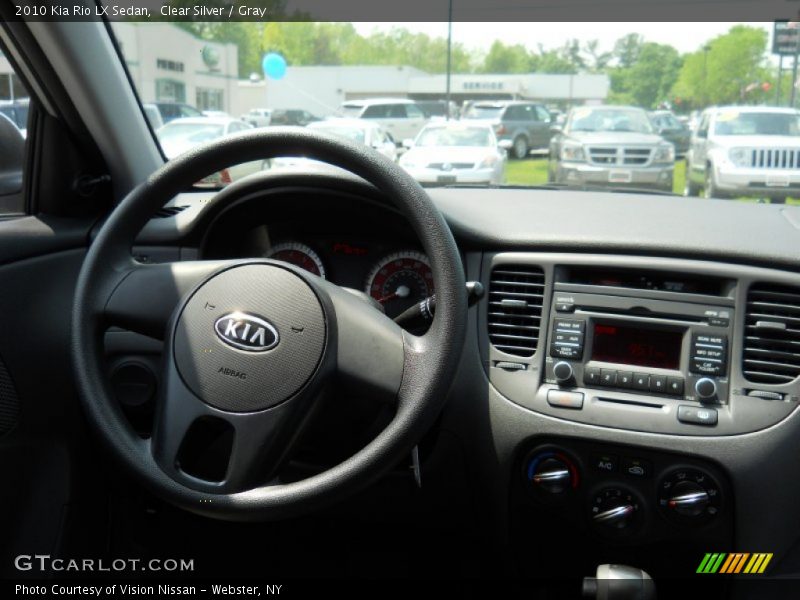 Clear Silver / Gray 2010 Kia Rio LX Sedan