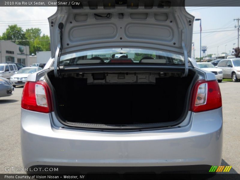 Clear Silver / Gray 2010 Kia Rio LX Sedan