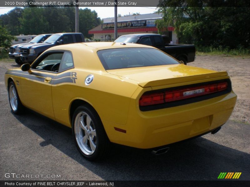 Detonator Yellow / Dark Slate Gray 2010 Dodge Challenger R/T Classic