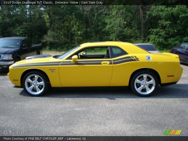 Detonator Yellow / Dark Slate Gray 2010 Dodge Challenger R/T Classic