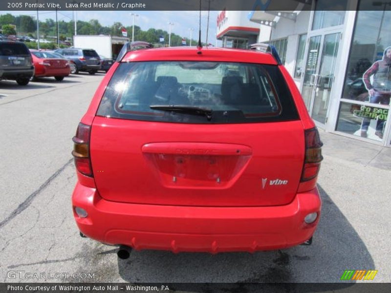 Lava Red Metallic / Graphite 2005 Pontiac Vibe