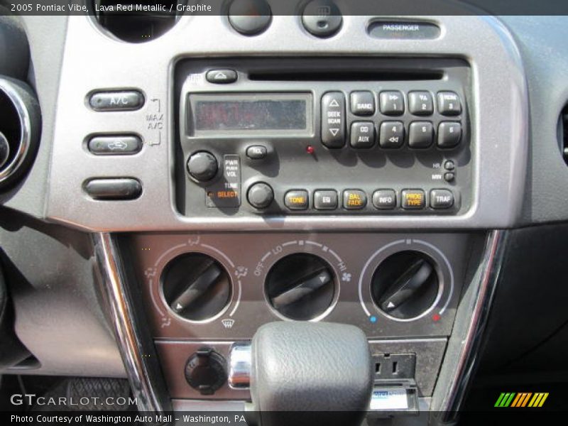 Lava Red Metallic / Graphite 2005 Pontiac Vibe