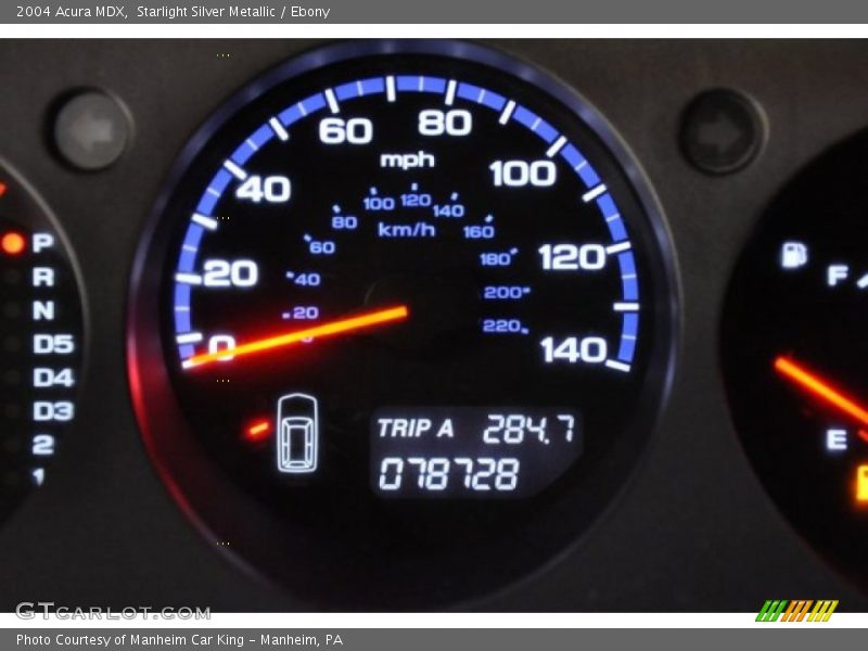 Starlight Silver Metallic / Ebony 2004 Acura MDX