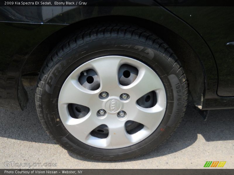 Ebony Black / Gray 2009 Kia Spectra EX Sedan