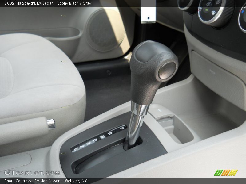 Ebony Black / Gray 2009 Kia Spectra EX Sedan