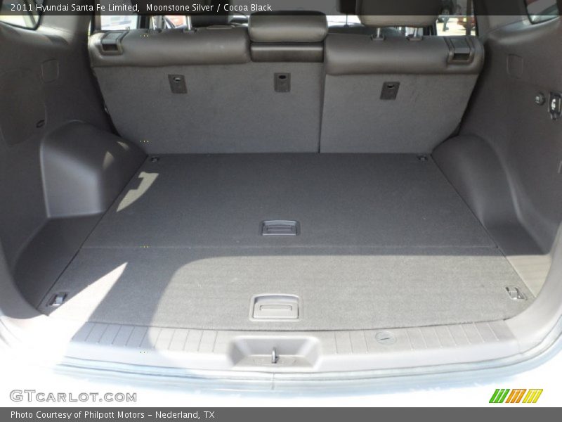 Moonstone Silver / Cocoa Black 2011 Hyundai Santa Fe Limited