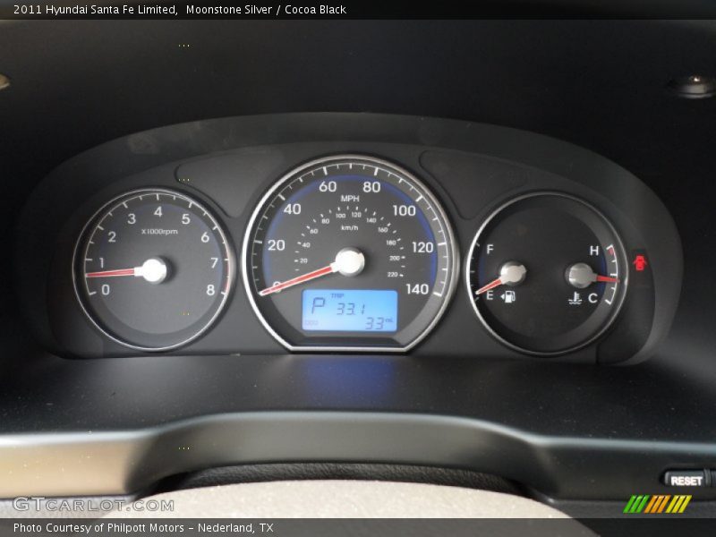  2011 Santa Fe Limited Limited Gauges