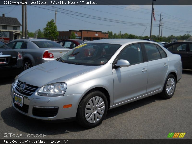 Reflex Silver Metallic / Titan Black 2010 Volkswagen Jetta S Sedan