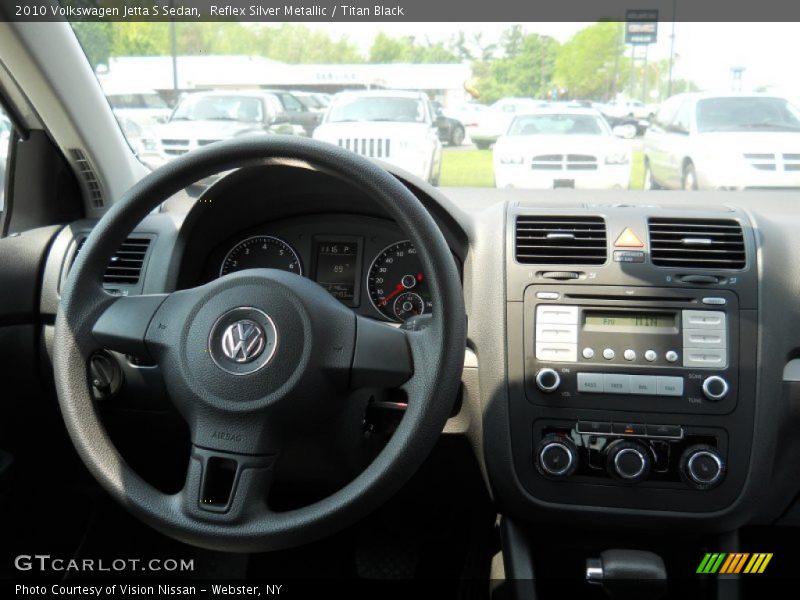 Reflex Silver Metallic / Titan Black 2010 Volkswagen Jetta S Sedan