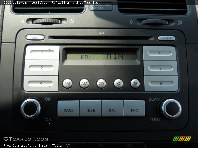 Reflex Silver Metallic / Titan Black 2010 Volkswagen Jetta S Sedan