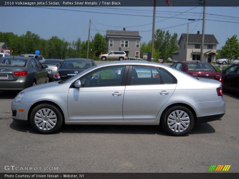 Reflex Silver Metallic / Titan Black 2010 Volkswagen Jetta S Sedan