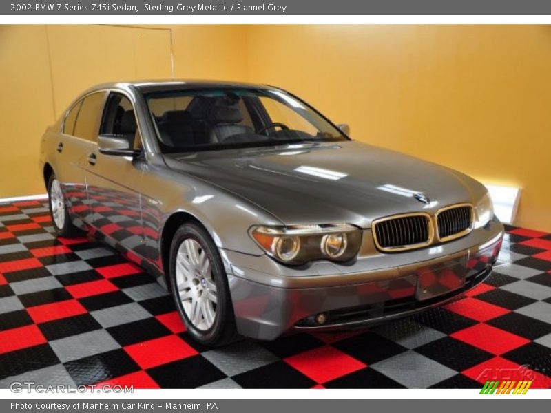 Sterling Grey Metallic / Flannel Grey 2002 BMW 7 Series 745i Sedan