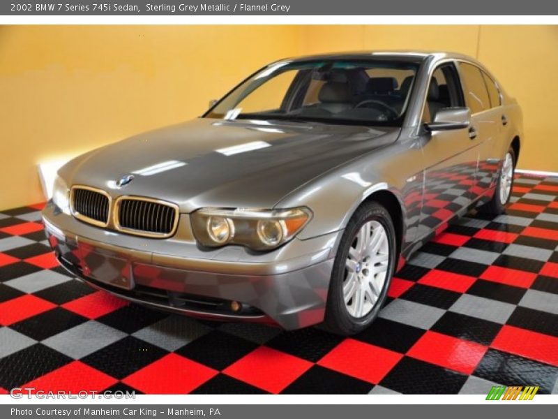 Sterling Grey Metallic / Flannel Grey 2002 BMW 7 Series 745i Sedan