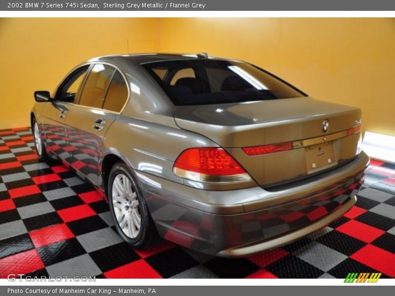 Sterling Grey Metallic / Flannel Grey 2002 BMW 7 Series 745i Sedan