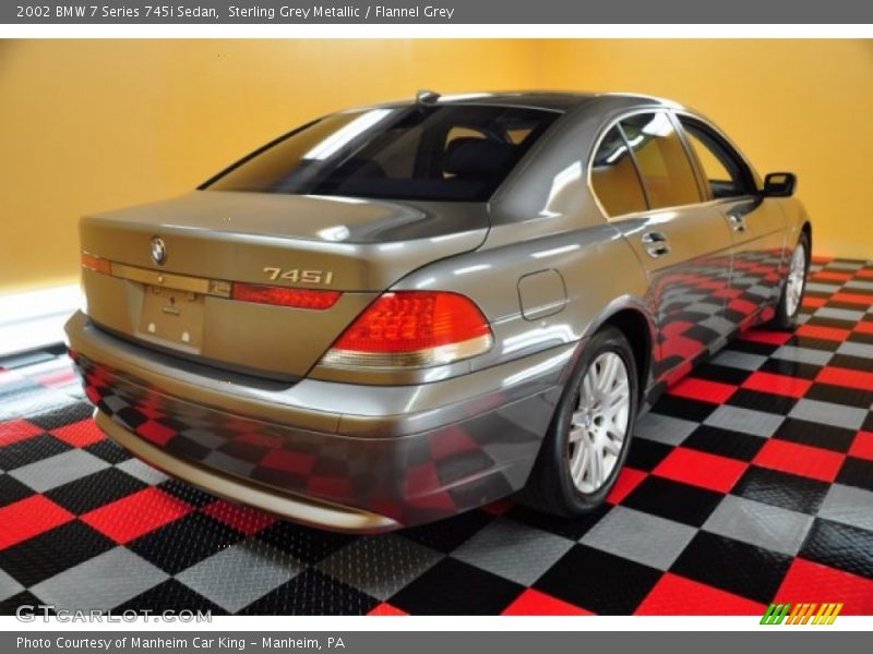 Sterling Grey Metallic / Flannel Grey 2002 BMW 7 Series 745i Sedan